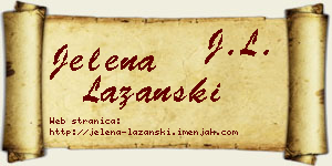 Jelena Lazanski vizit kartica